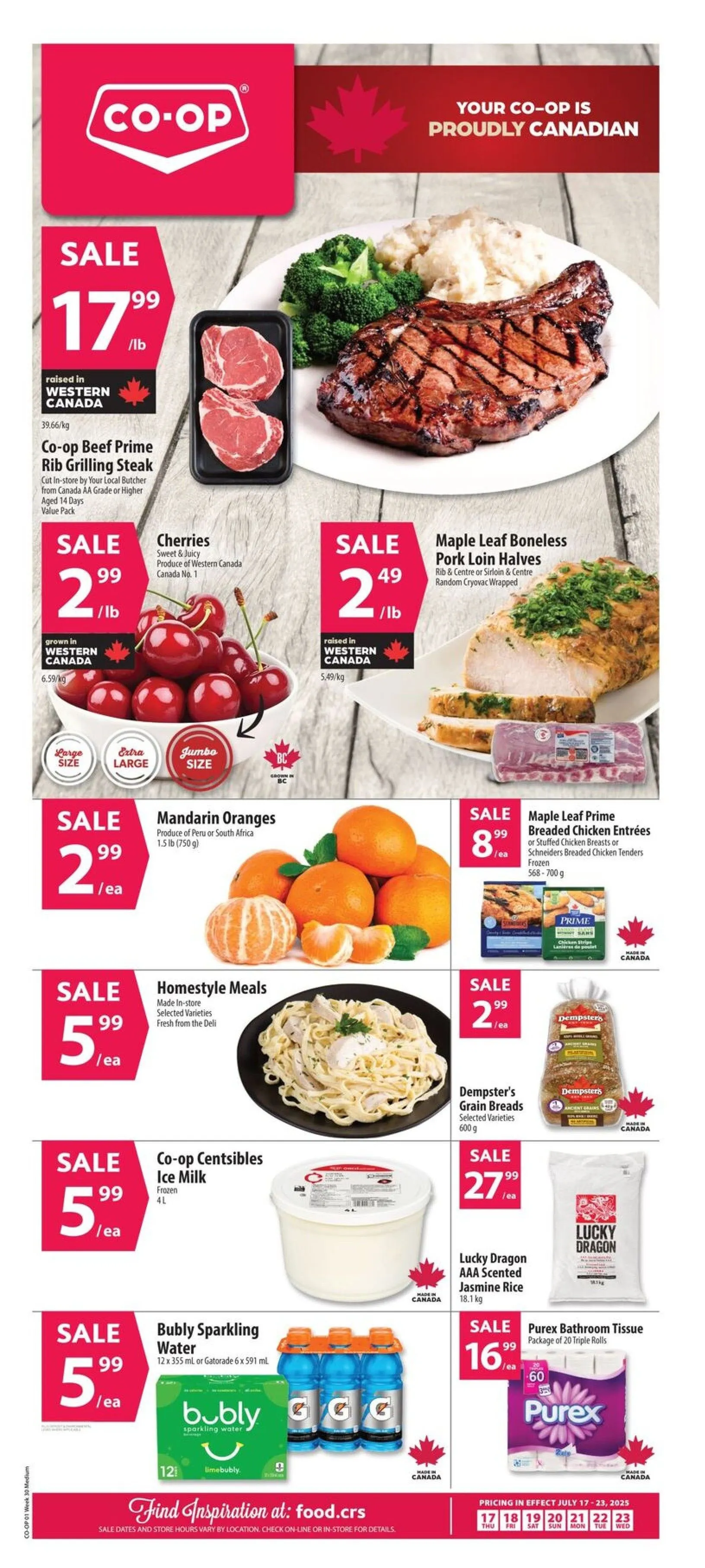 Co-op Food Sales from July 17 to July 23 2025 - flyer page 1