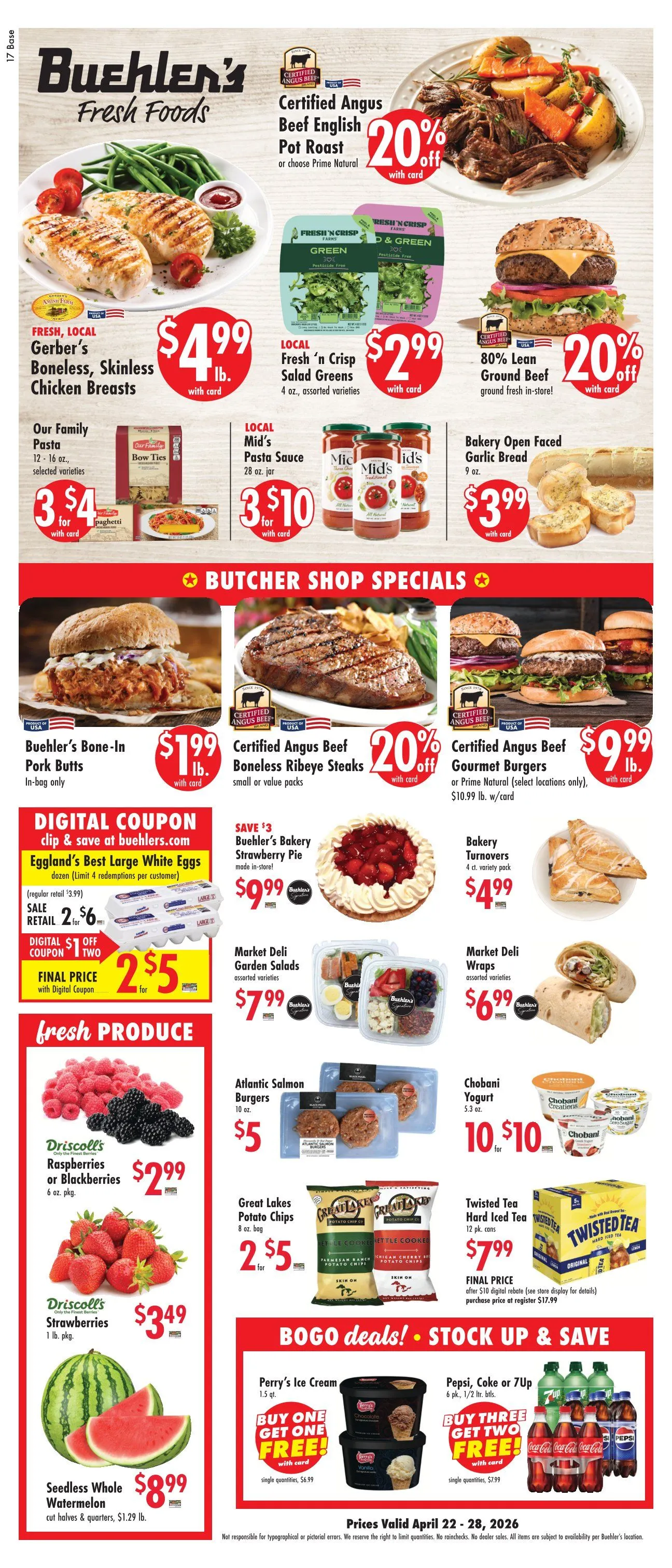 Weekly ad Buehler's Fresh Foods Sales from April 22 to April 28 2026 - Page 