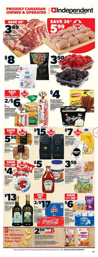 Independent Sales from April 9 to April 15 2026 - flyer page 