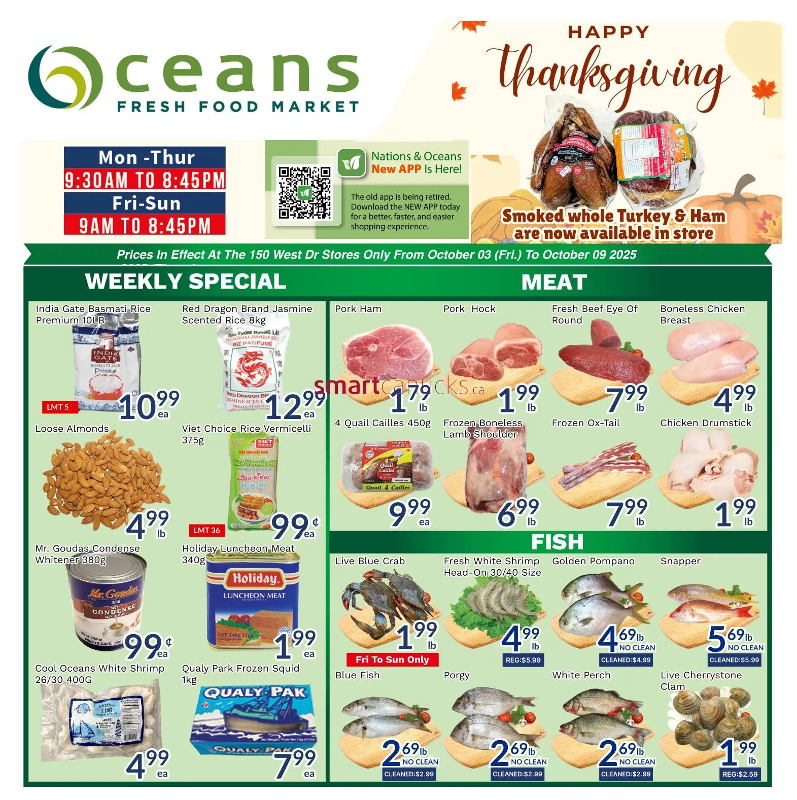 Oceans flyers from October 3 to October 9 2025 - flyer page 1