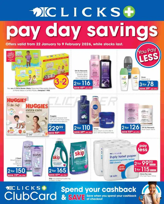 Clicks Sales from 22 January to 9 February 2026 - Catalogue Page 