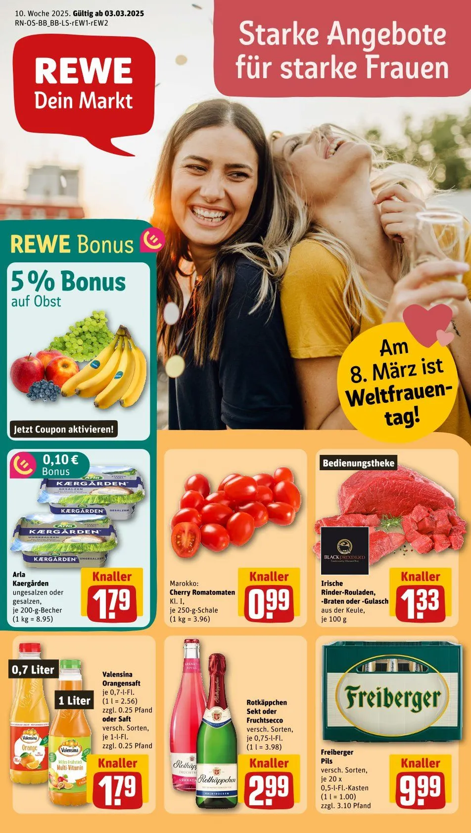 REWE Prospekt von 5. März bis 9. März 2025 - Prospekt seite 1