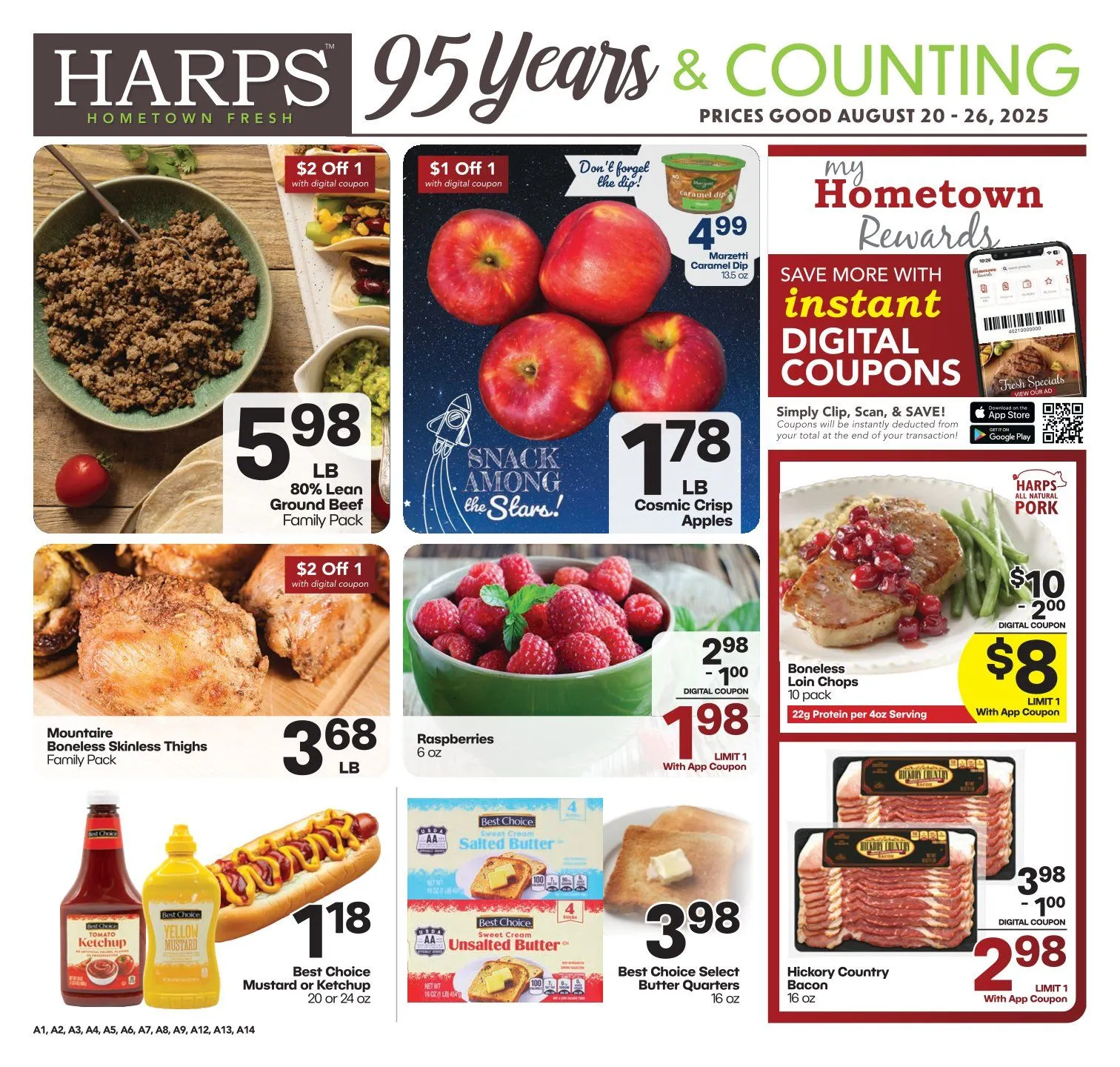 Weekly ad Harps Foods Sales from August 20 to August 26 2025 - Page