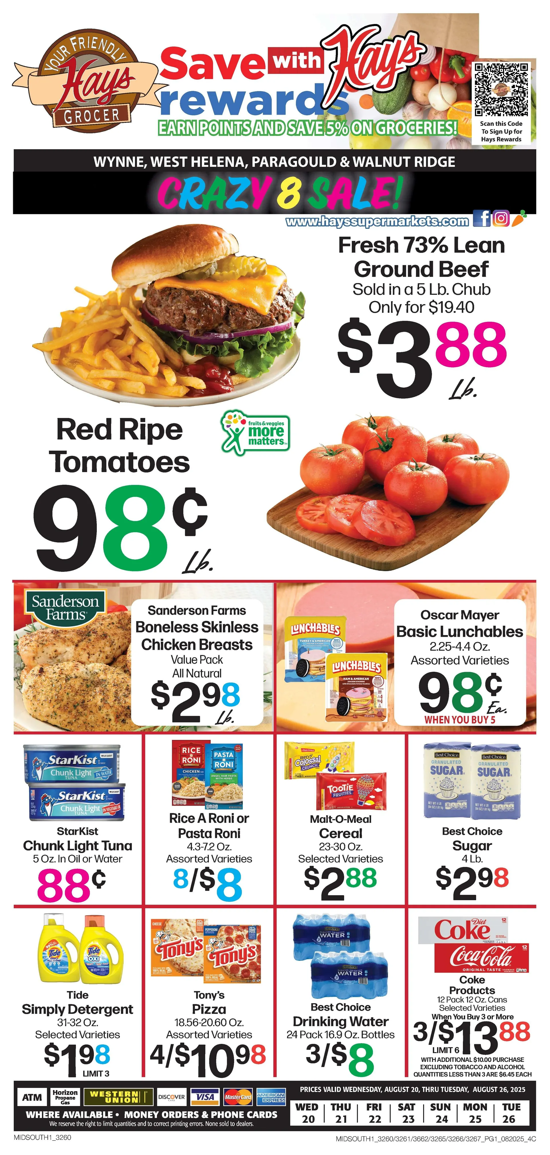 Weekly ad Hays Supermarket Sales from August 21 to August 26 2025 - Page 