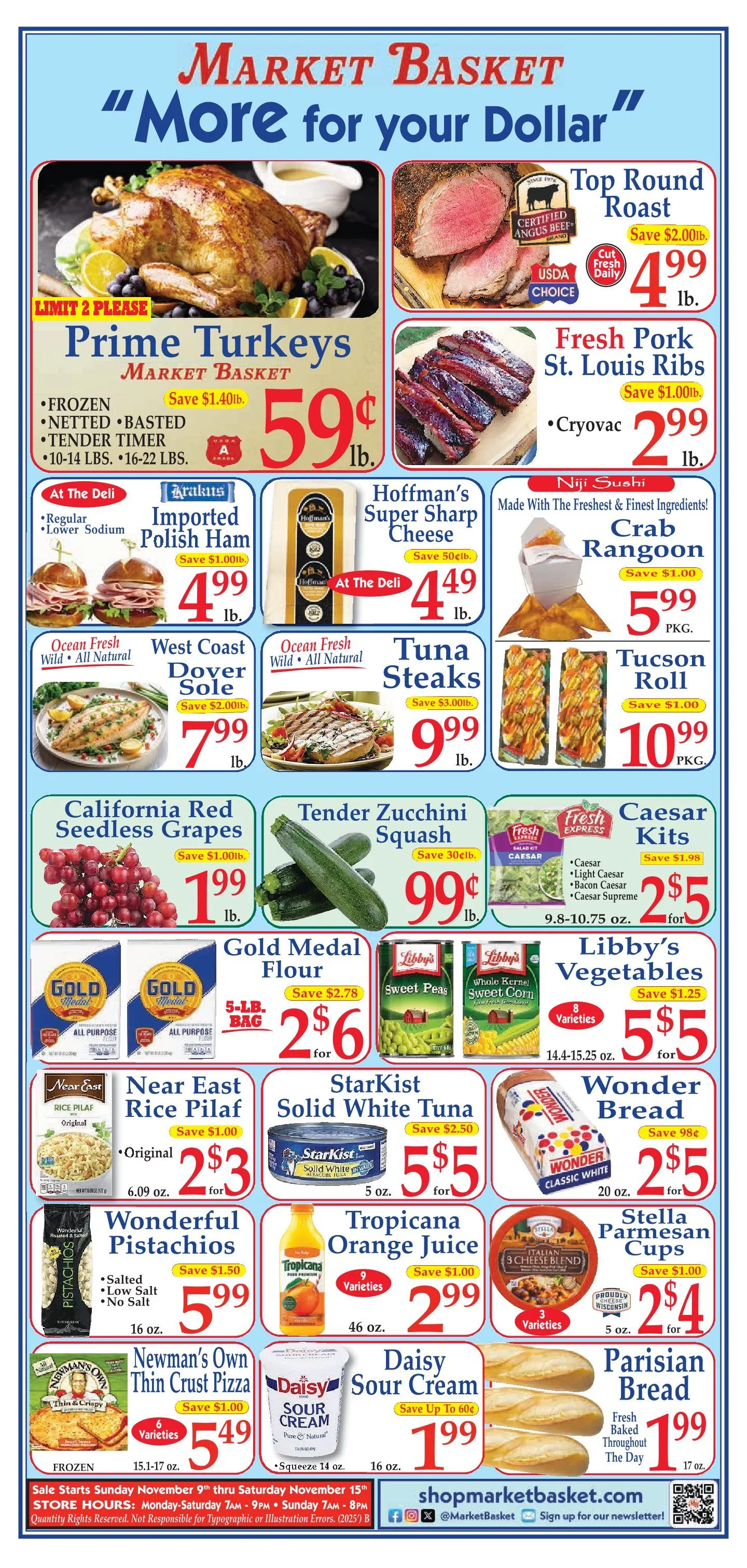 Weekly ad Market Basket  Sales from November 9 to November 15 2025 - Page 1
