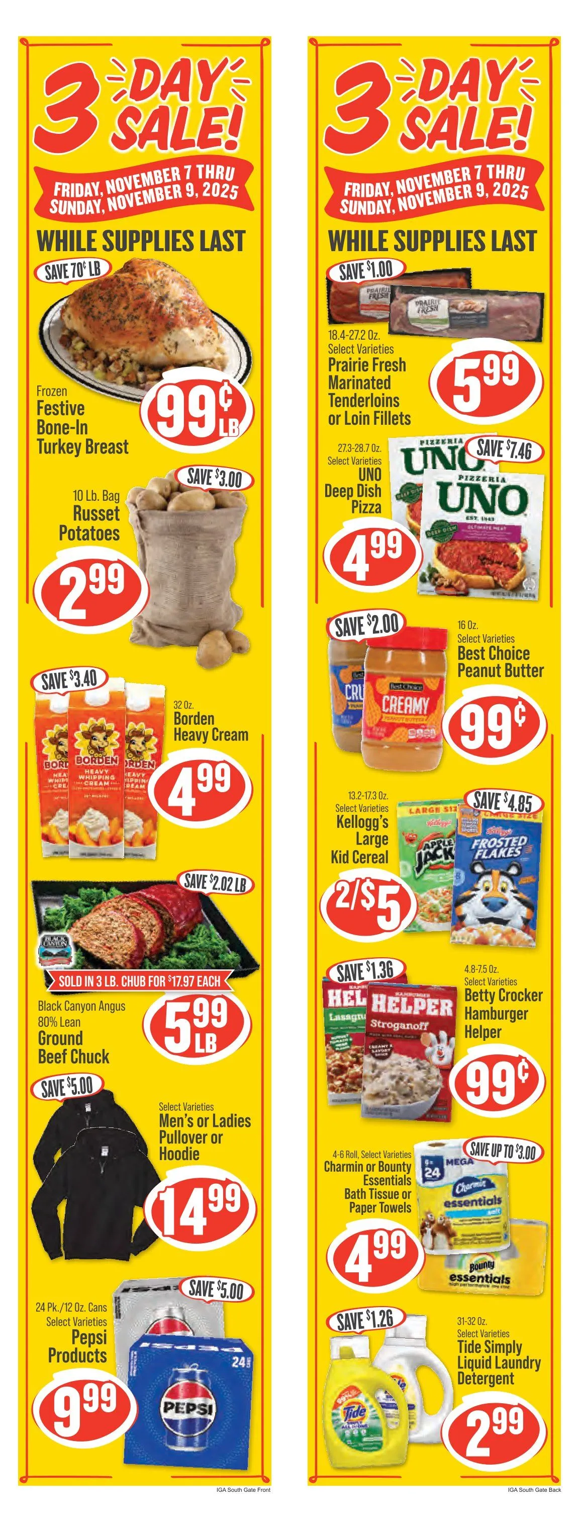 Weekly ad Hometown Market Sales from November 7 to November 10 2025 - Page 1