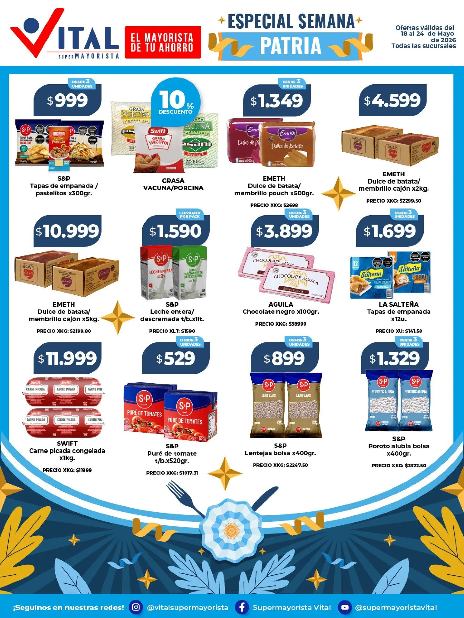 Ofertas de Ofertas Vital 18 de mayo al 24 de mayo 2026 - Página 1 del catálogo