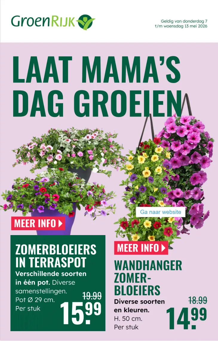 GroenRijk folders van 7 mei tot 13 mei 2026 - Folder pagina 1