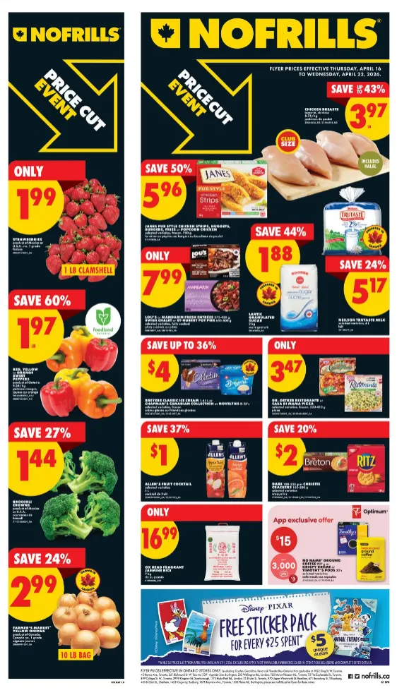 No Frills Sales from April 16 to April 22 2026 - flyer page 1