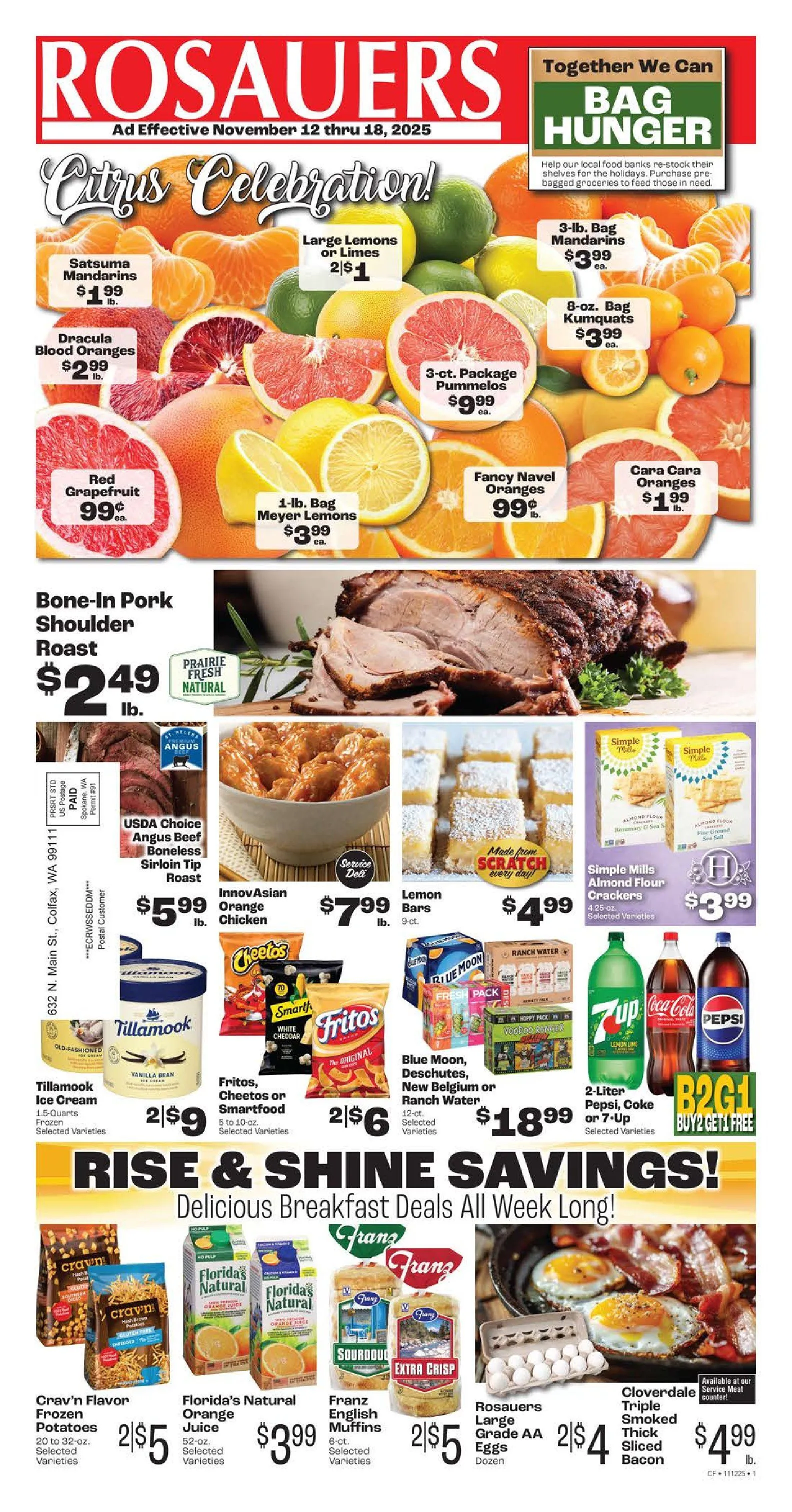 Weekly ad Rosauers Sales from November 12 to November 18 2025 - Page 1