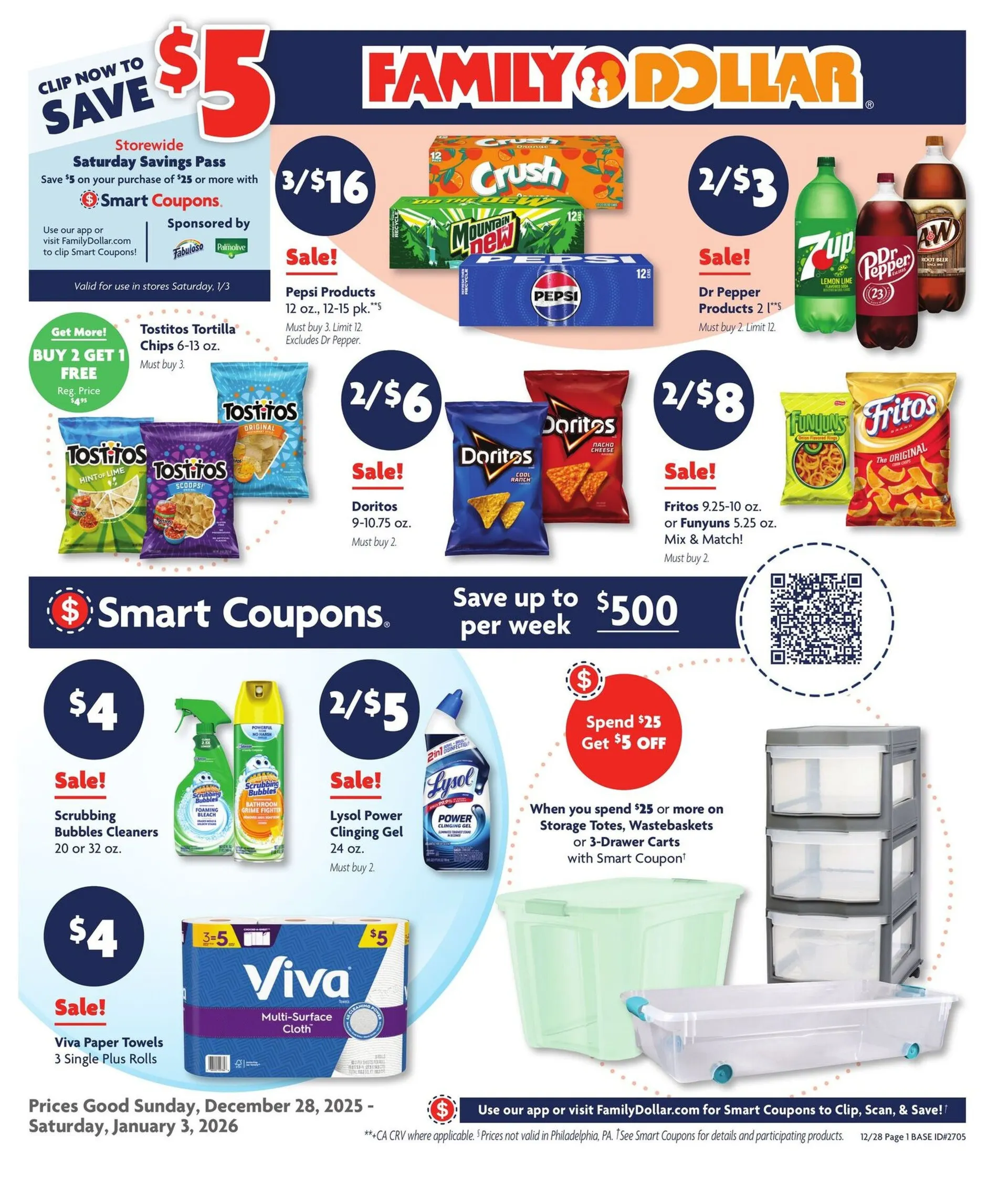 Weekly ad Family Dollar Sales from December 28 to January 3 2026 - Page
