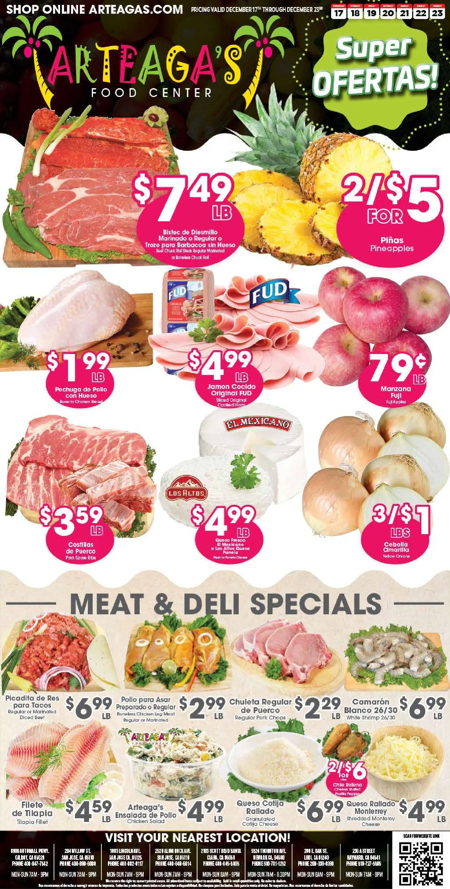 Weekly ad Arteagas Food Center Sales from December 17 to December 23 2025 - Page