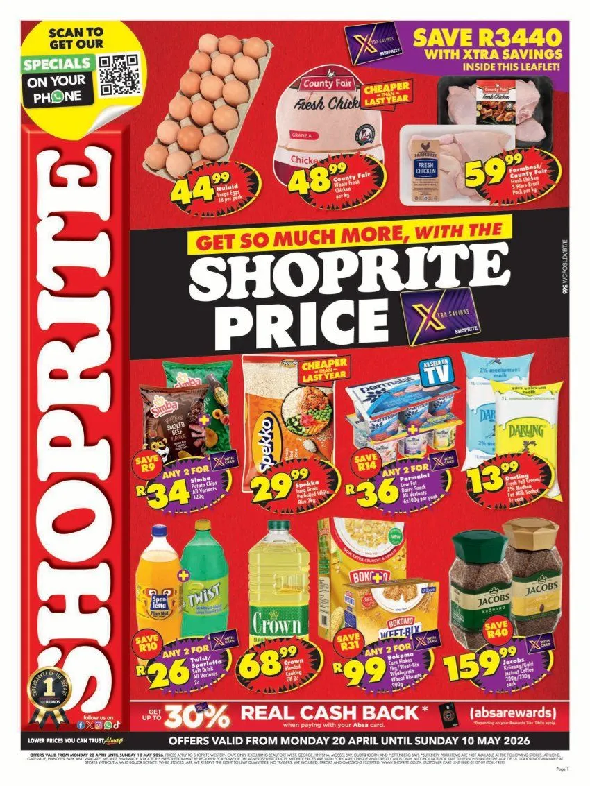  Shoprite Sales from 23 April to 10 May 2026 - Catalogue Page 1