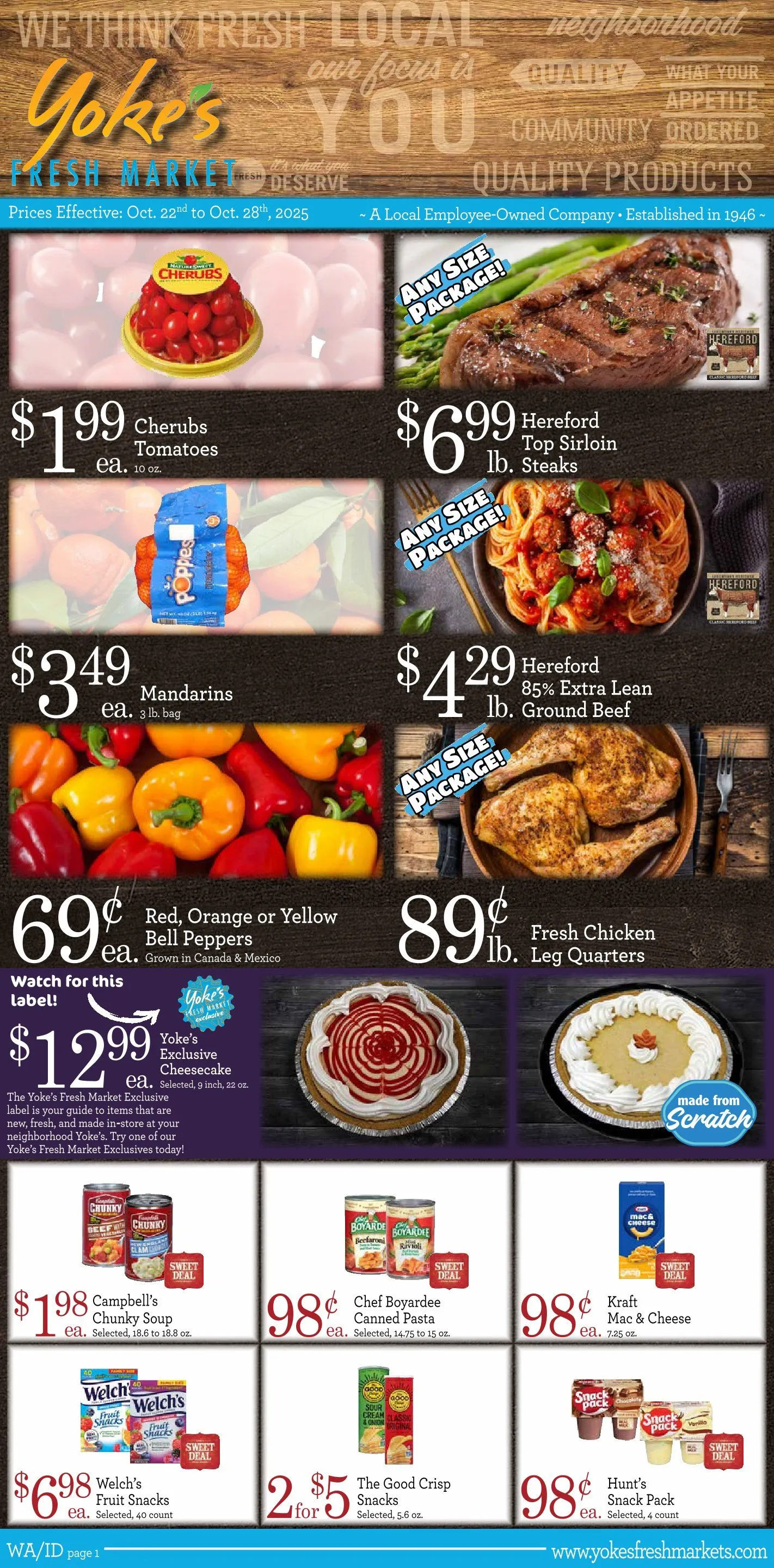 Weekly ad Yoke's Fresh Market Sales from October 22 to October 28 2025 - Page 