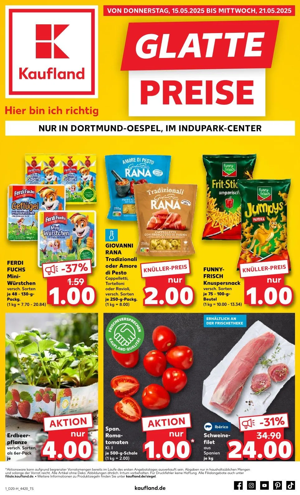 Kaufland Prospekt von 15. Mai bis 21. Mai 2025 - Prospekt seite 1
