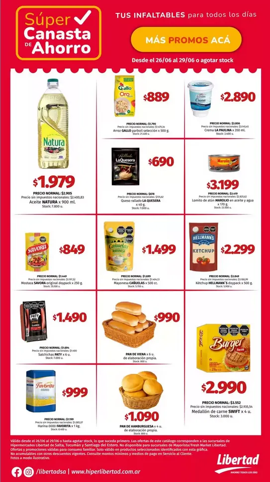 Ofertas de Ofertas Libertad - Últimos catálogos 25 de junio al 28 de junio 2026 - Página 1 del catálogo