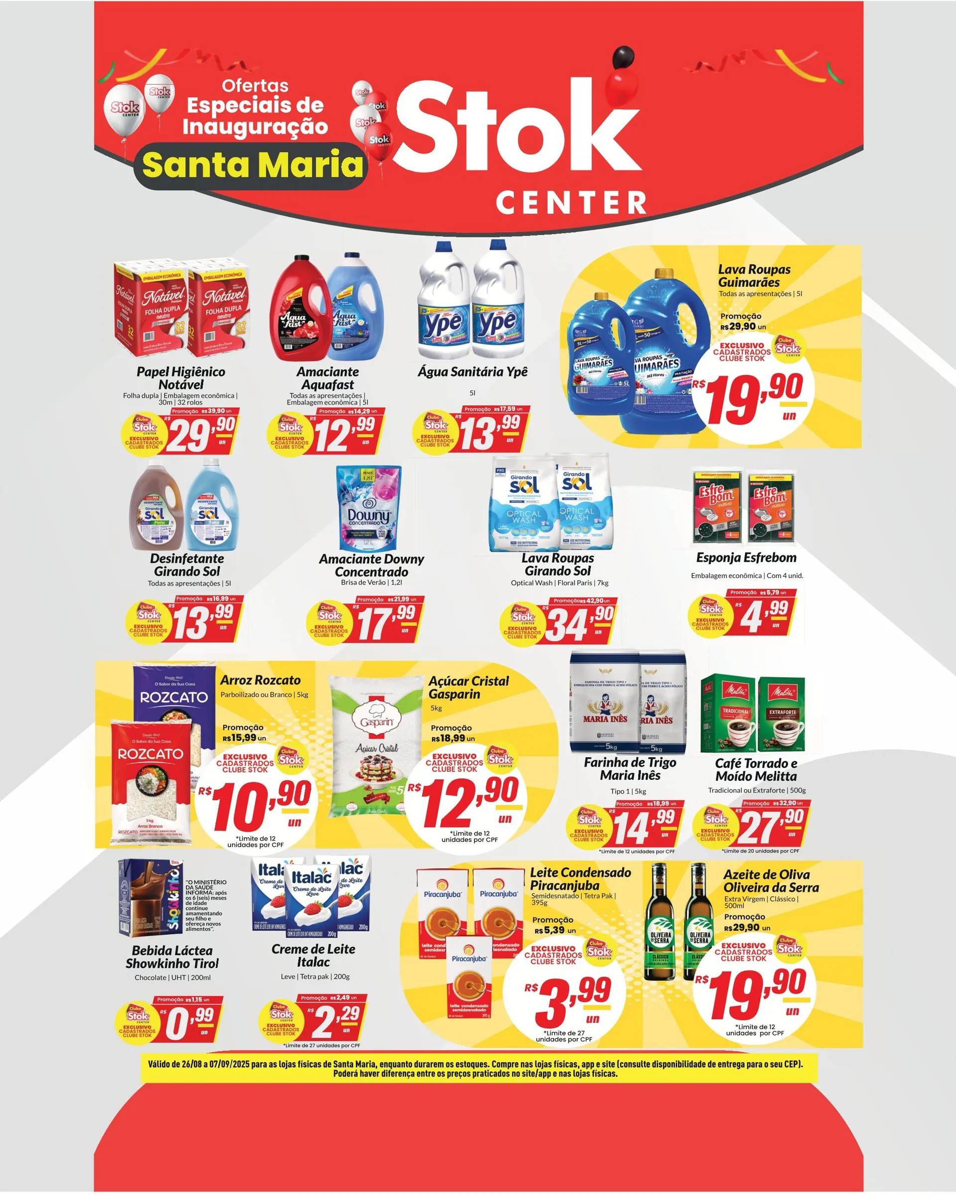 Encarte de Folhetos Stok Center 26 de agosto até 9 de setembro 2025 - Pagina 1