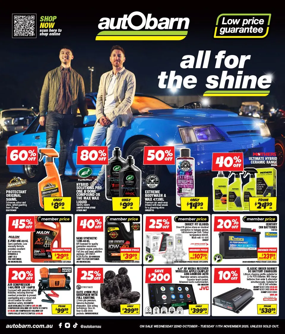 Autobarn catalogues - Catalogue valid from 22 October to 11 November 2025 - page 1