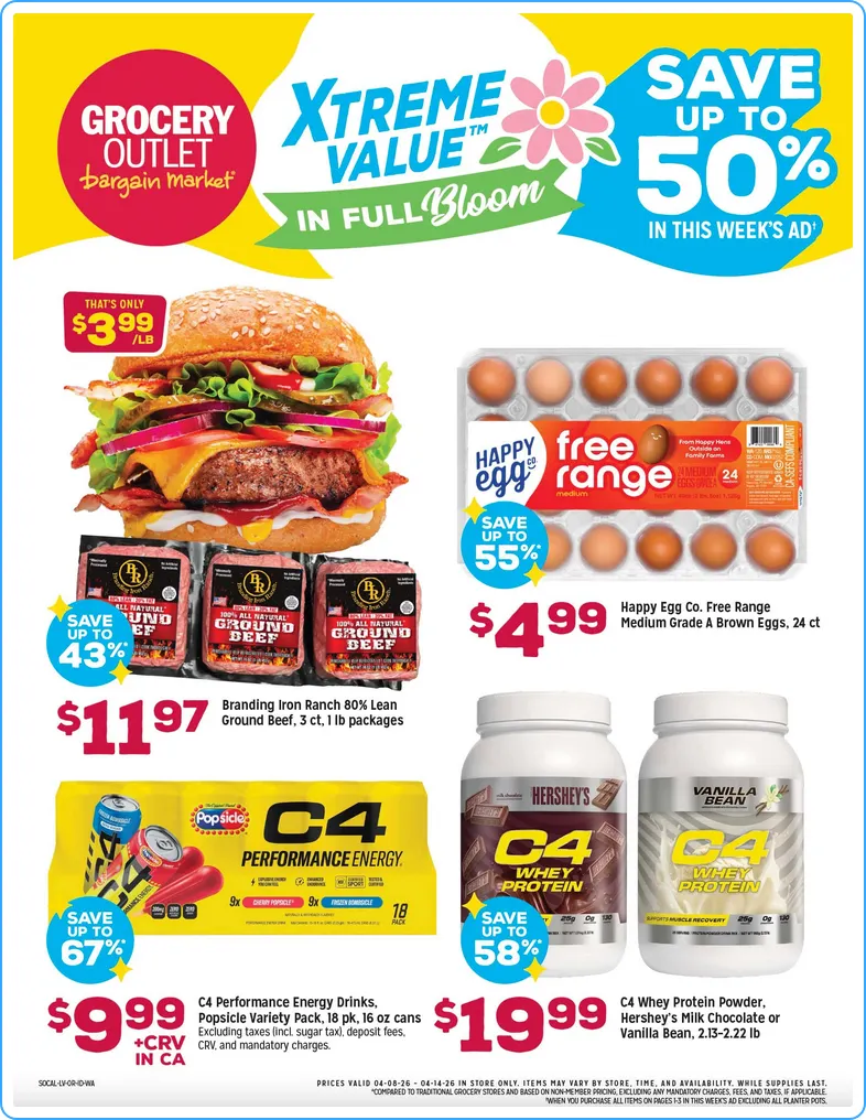 Weekly ad Grocery Outlet Sales from April 8 to April 14 2026 - Page 1