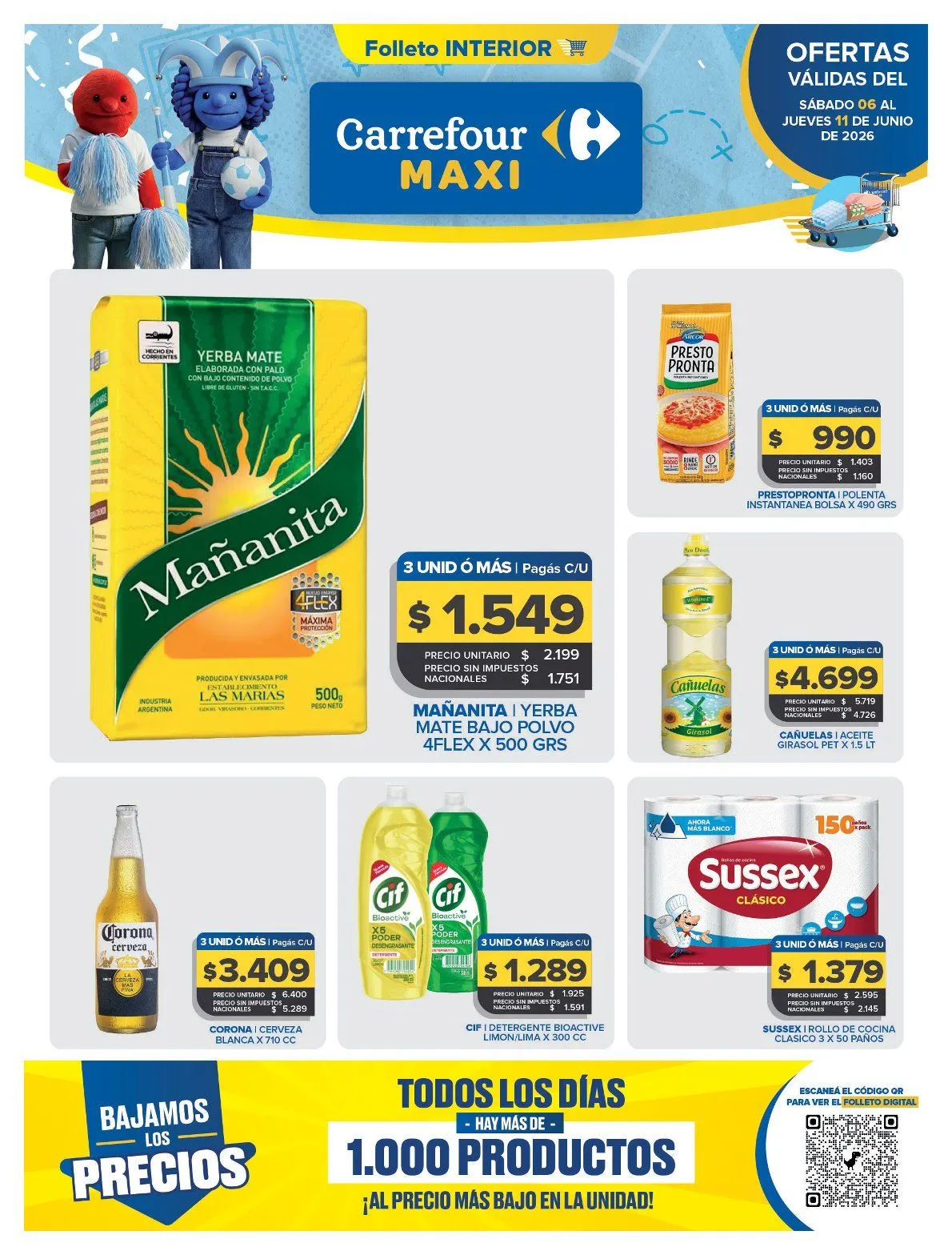 Ofertas de Ofertas Carrefour Maxi 6 de junio al 11 de junio 2026 - Página 1 del catálogo