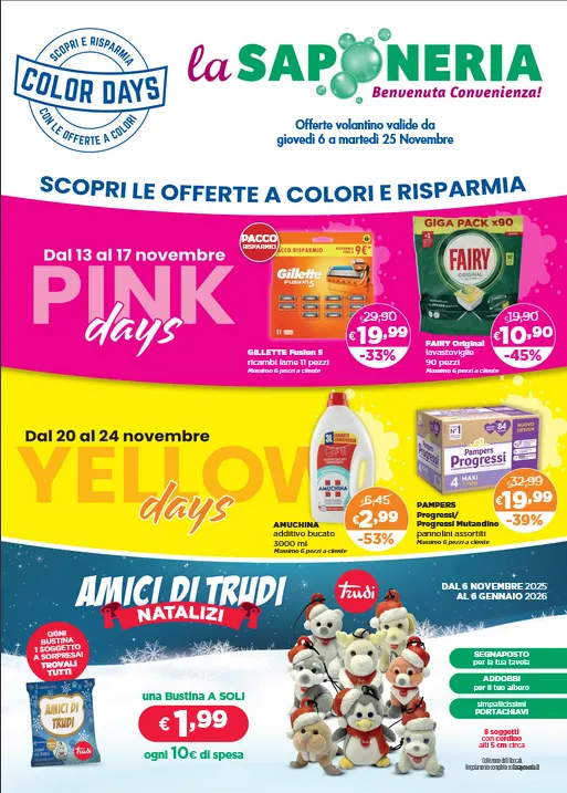 La Saponeria Volantino da 6 novembre a 25 novembre di 2025 - Pagina del volantino 1