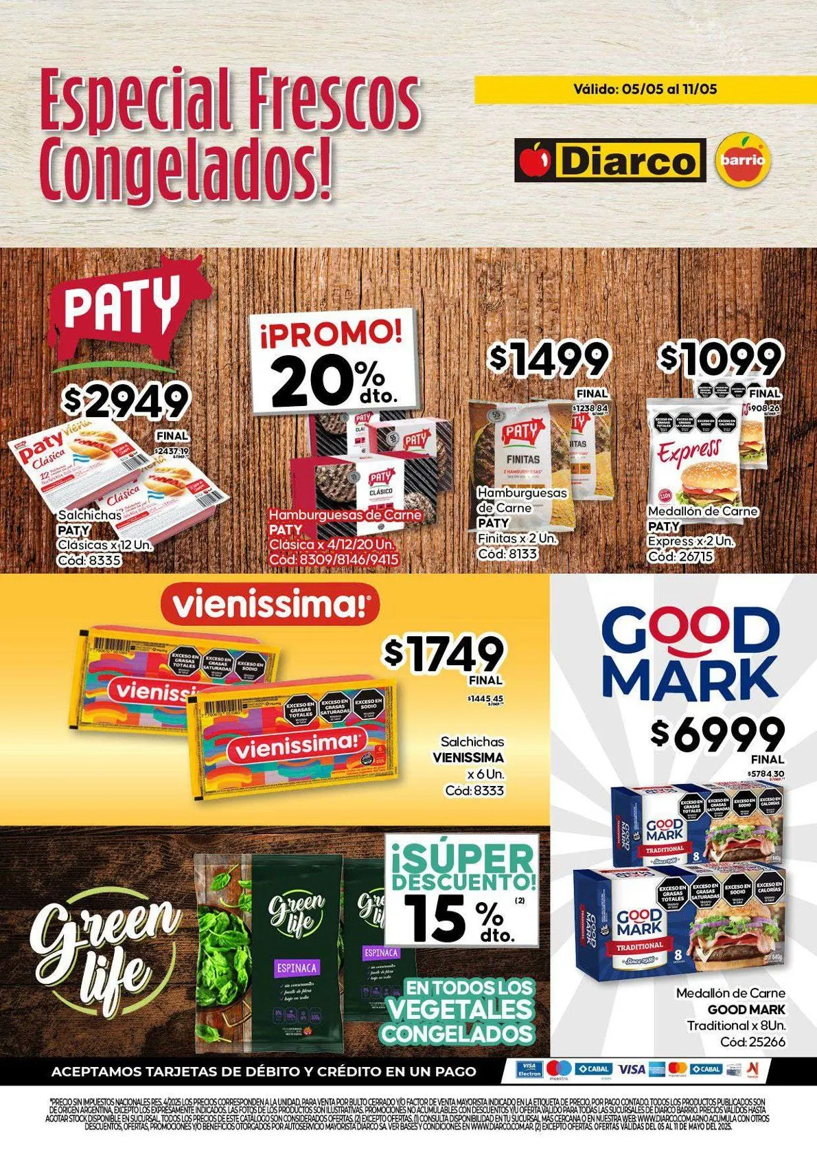 Ofertas de AR - Diarco Ofertas congelados 5 de mayo al 11 de mayo 2025 - Página 1 del catálogo