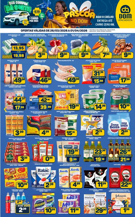 Encarte de Folhetos Dom Atacadista 28 de março até 1 de abril 2026 - Pagina 1