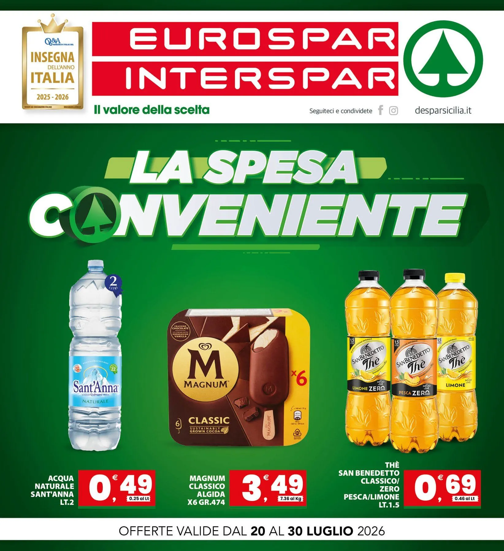 Volantini Interspar da 20 luglio a 30 luglio di 2026 - Pagina del volantino