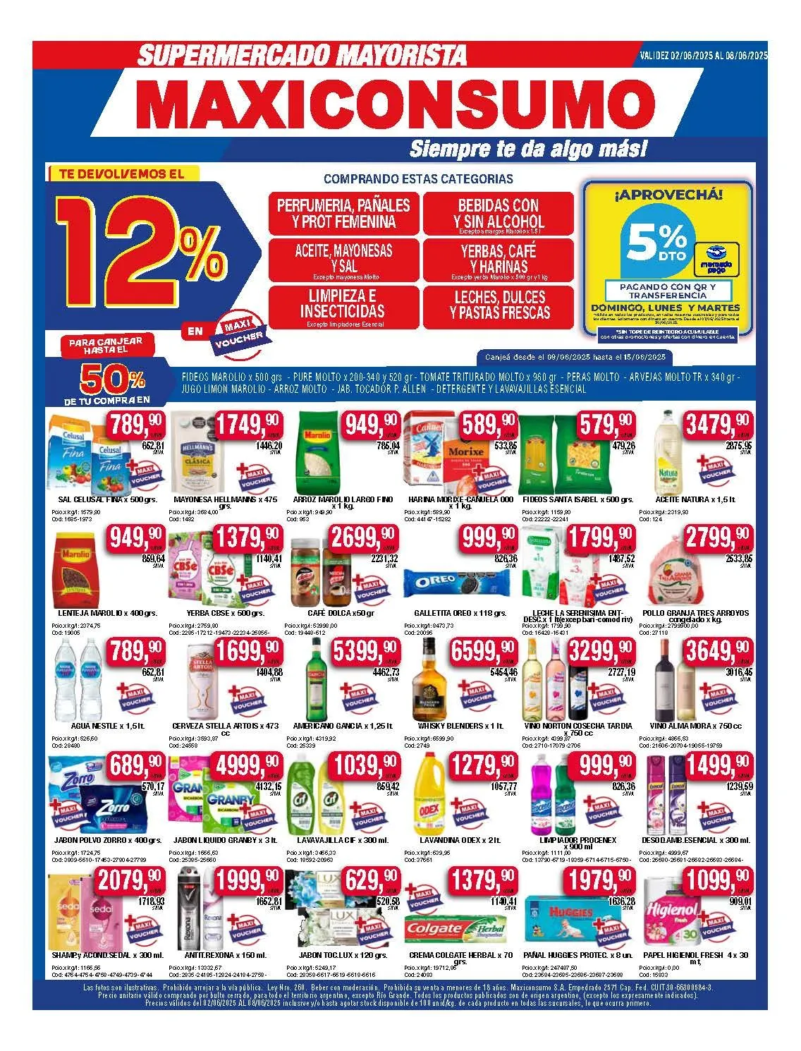 Ofertas de Ofertas de la semana Maxiconsumo 2 de junio al 8 de junio 2025 - Página 1 del catálogo