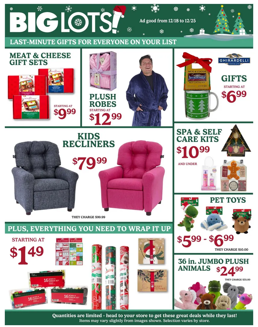 Weekly ad Big Lots Sales from December 18 to December 25 2025 - Page 1