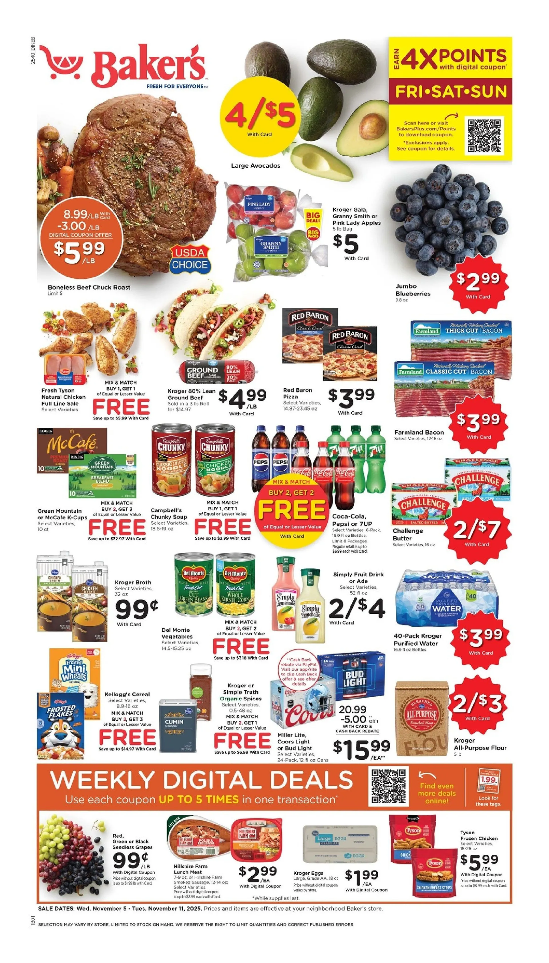 Weekly ad Baker's  Sales from November 5 to November 11 2025 - Page 1