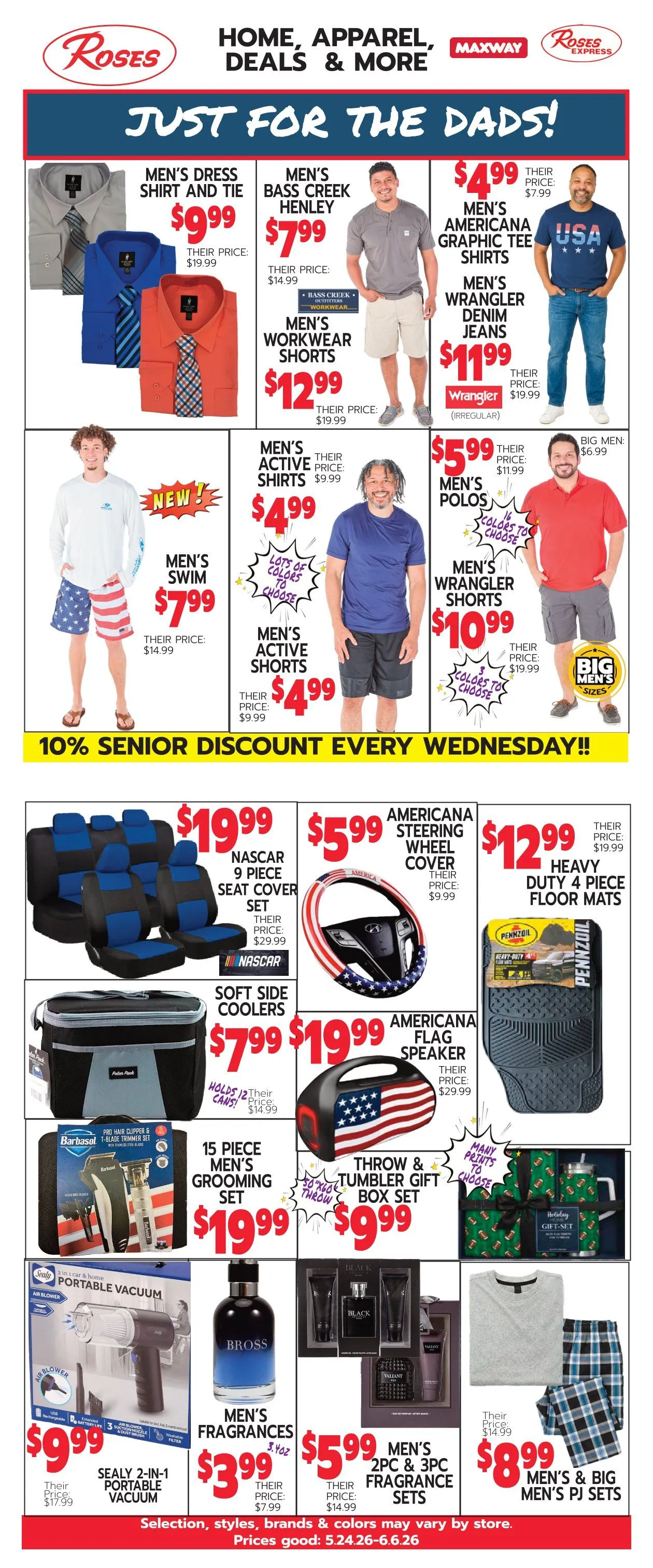 Weekly ad Roses Discount Store Sales from June 10 to June 22 2026 - Page 1