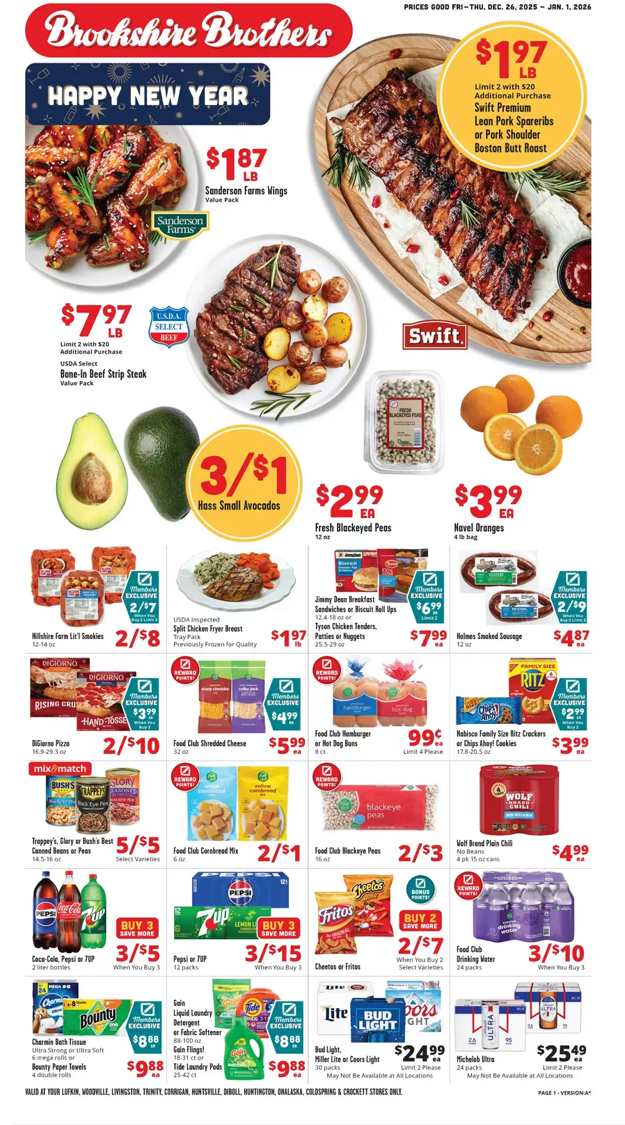 Weekly ad Brookshire Brothers from December 26 to January 1 2026 - Page 