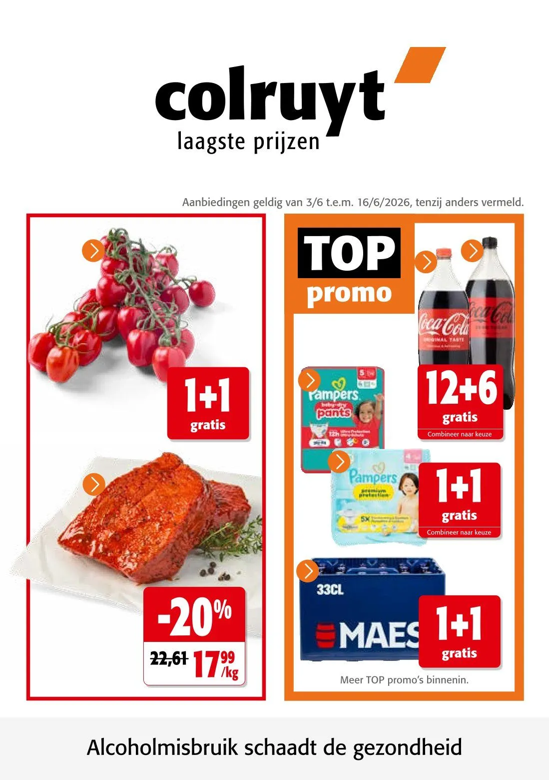Colruyt folders van 3 juni tot 17 juni 2026 - folder pagina 1