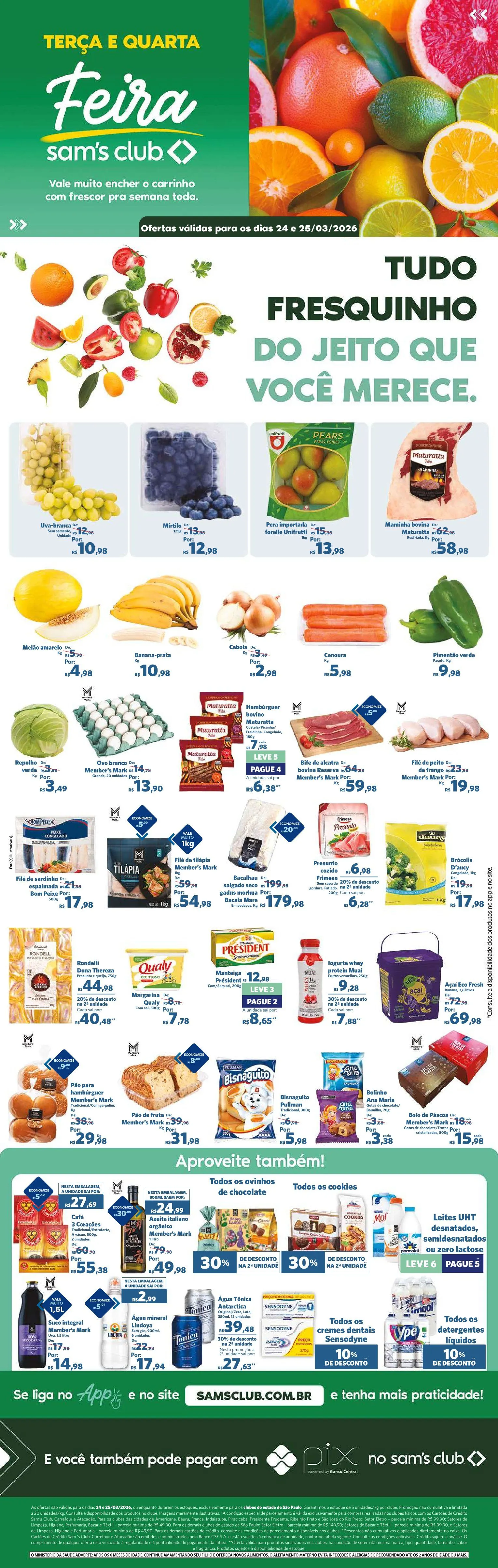 Encarte de https://www.samsclub.com.br/catalogo 24 de março até 25 de março 2026 - Pagina 1
