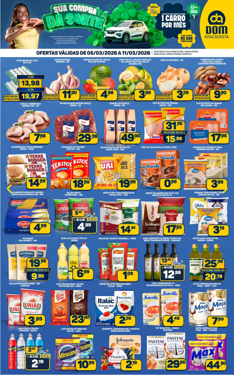 Encarte de  Folhetos Dom Atacadista 5 de março até 11 de março 2026 - Pagina 1