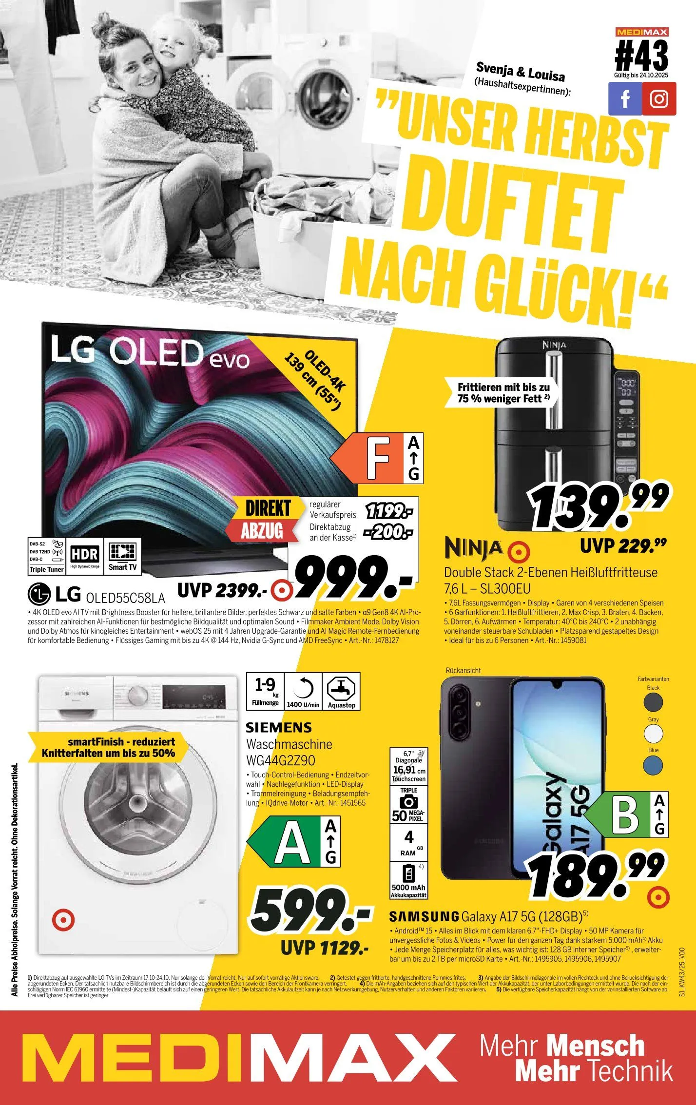 MEDIMAX Prospekte von 17. Oktober bis 23. Oktober 2025 - Prospekt seite 1