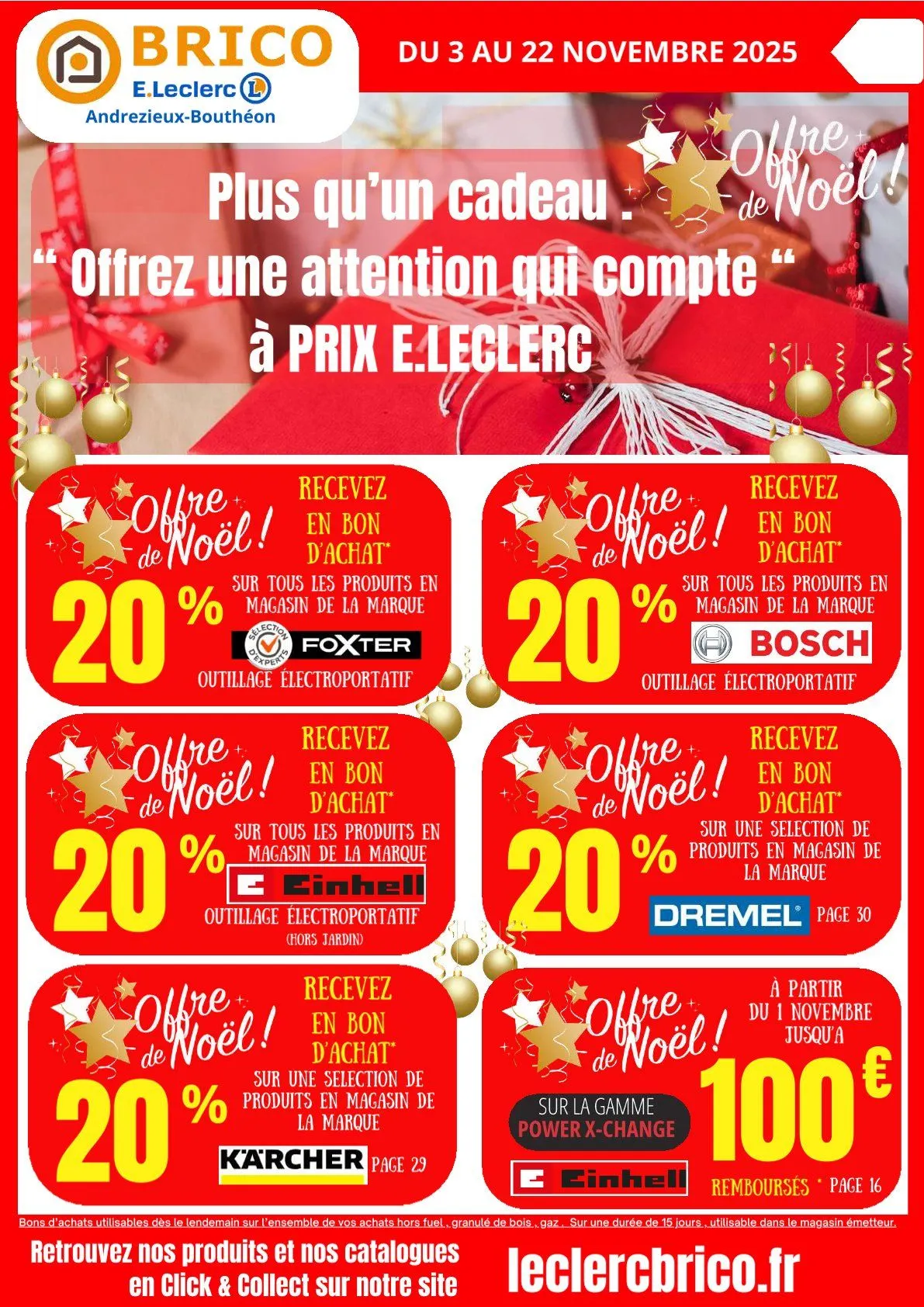 E.Leclerc Brico Catalogue du 3 novembre au 23 novembre 2025 - Catalogue page 1