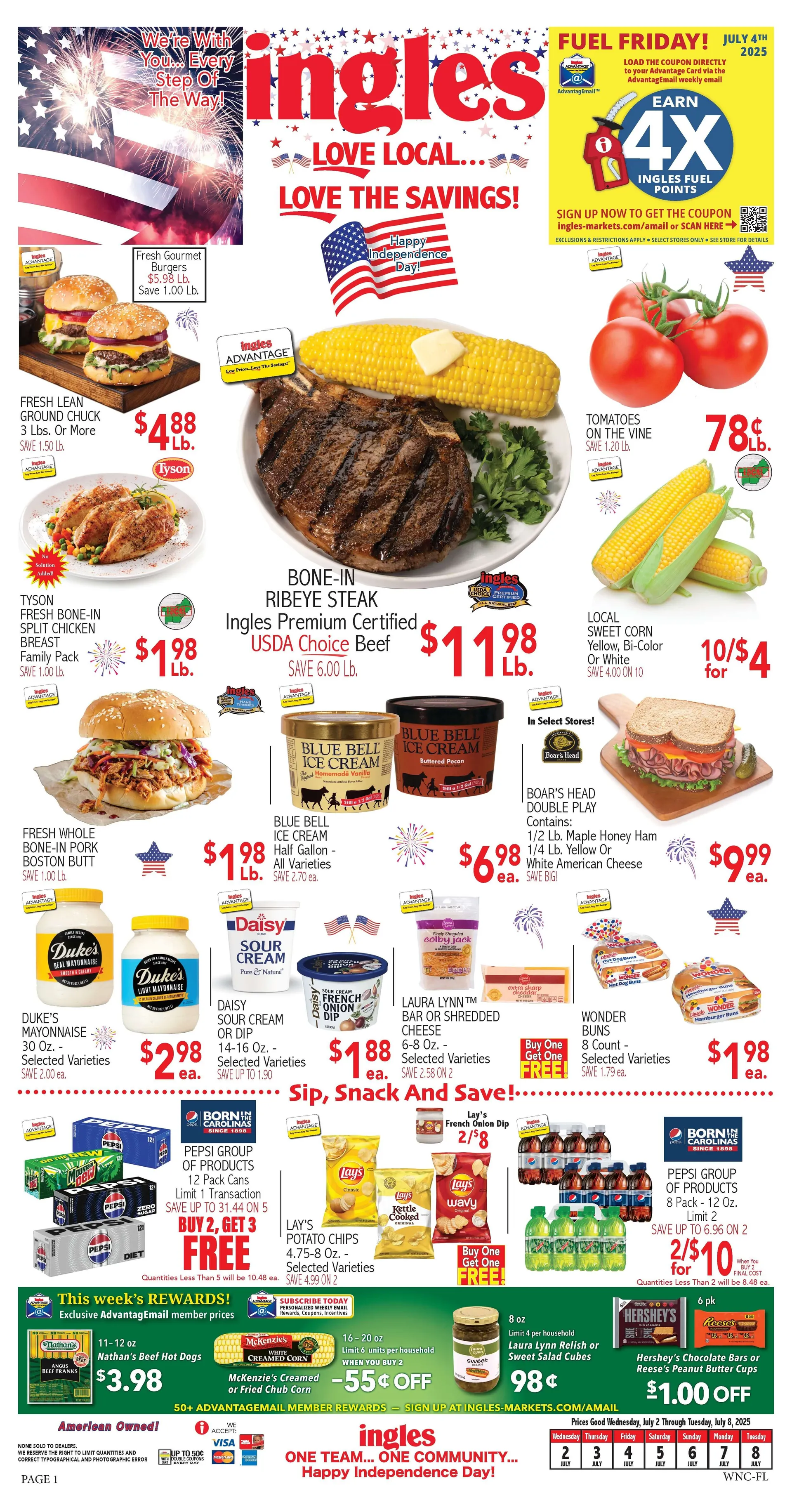 Weekly ad Ingles Sales from July 2 to July 8 2025 - Page 1