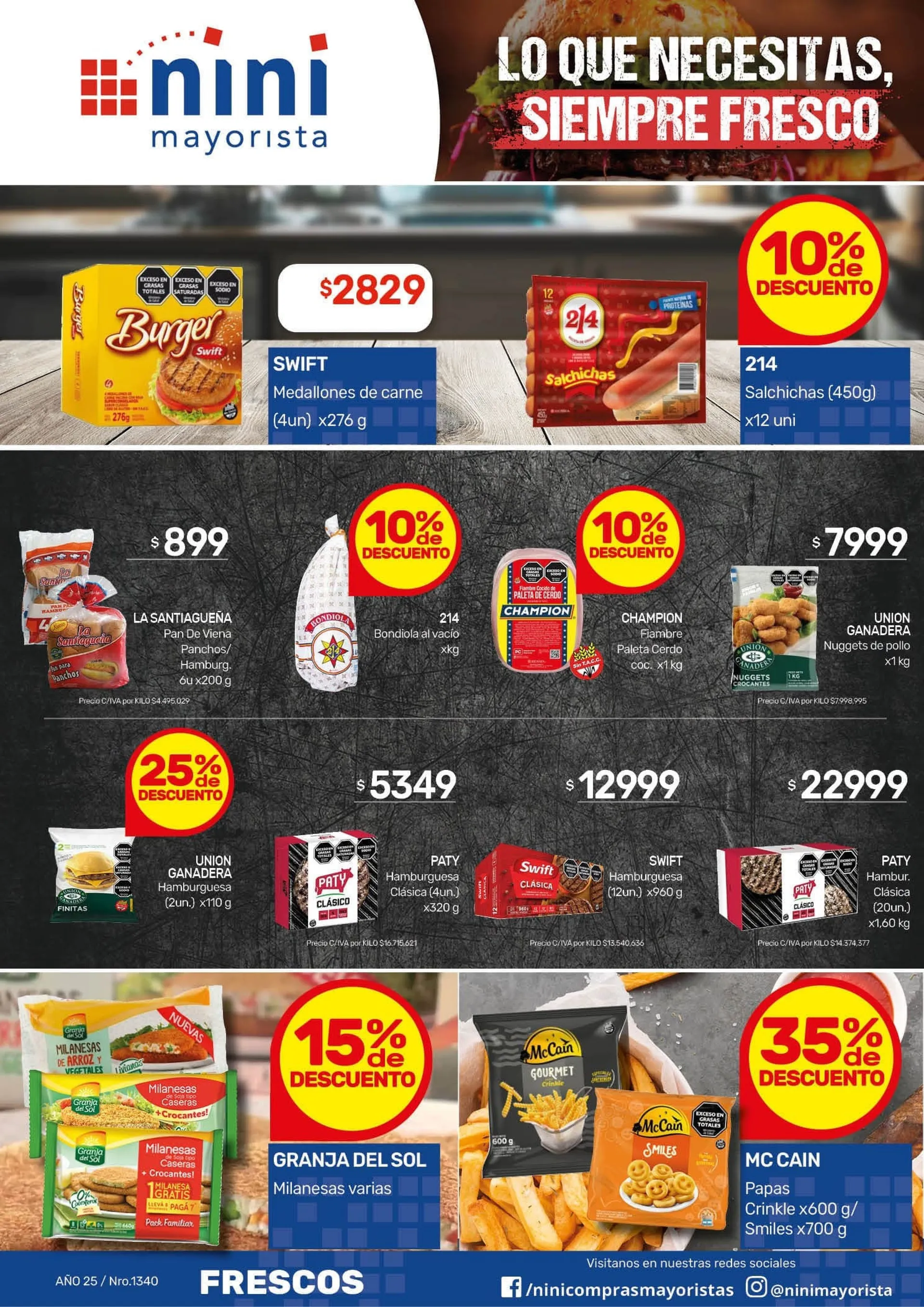 Ofertas de Nini Mayorista Ofertas 29 de diciembre al 4 de enero 2026 - Página 1 del catálogo