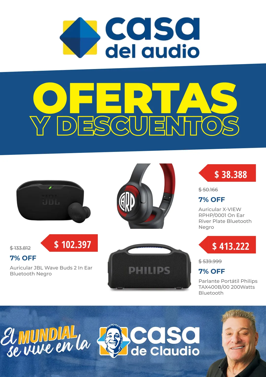 Ofertas de Ofertas Casa del Audio 3 de julio al 22 de julio 2026 - Página 1 del catálogo