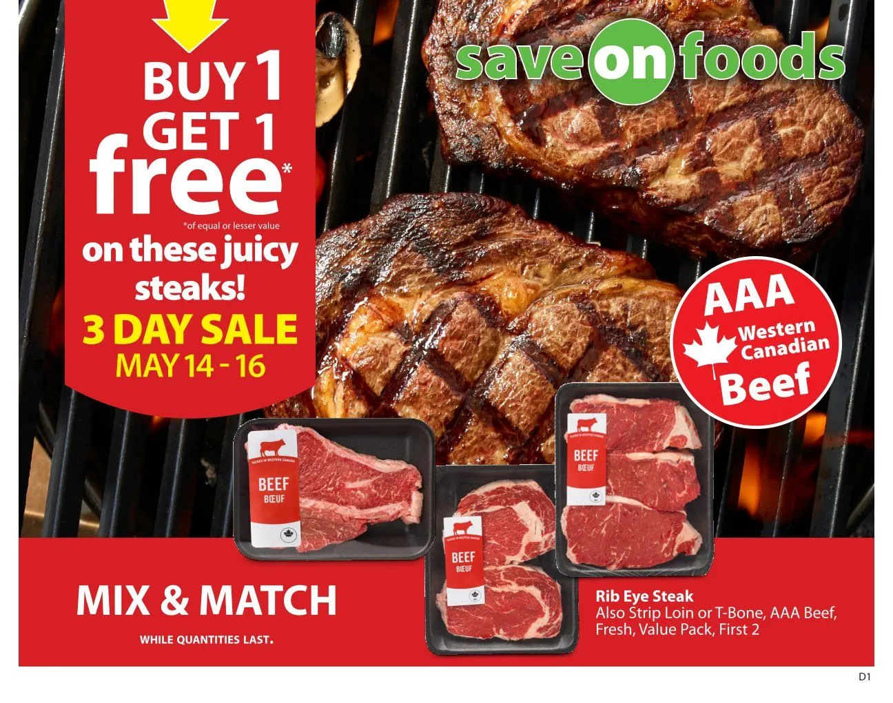 Save on foods weekly ads from May 14 to May 20 2026 - flyer page 1