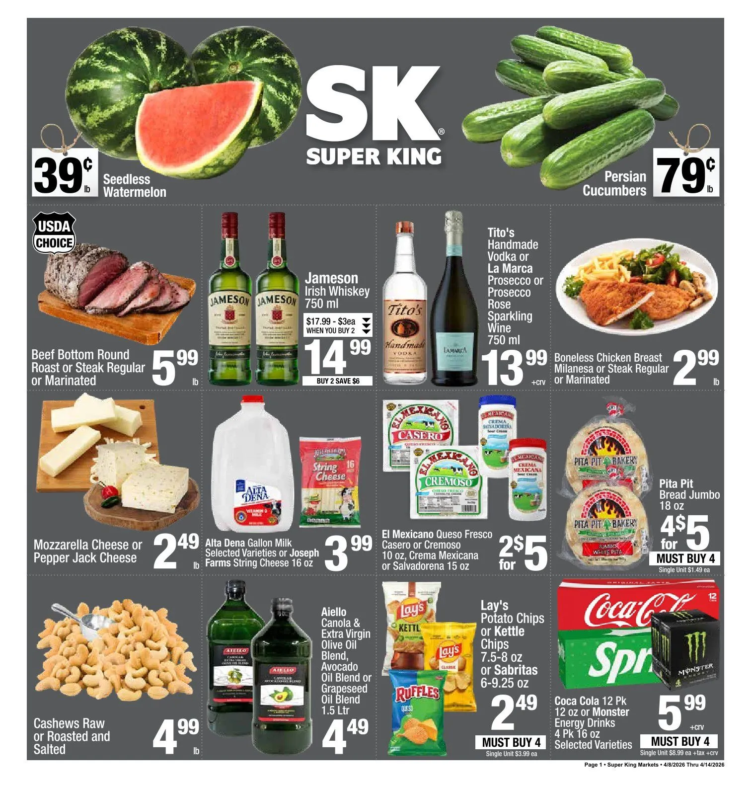 Weekly ad Super King Markets Sales from April 8 to April 14 2026 - Page 