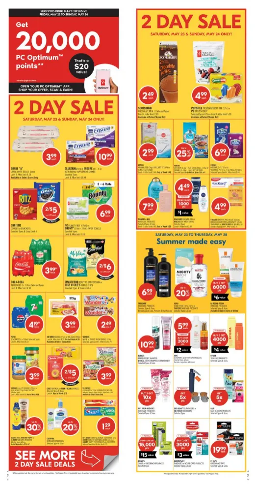 Shoppers Drug Mart Sales from May 23 to May 28 2026 - flyer page 1