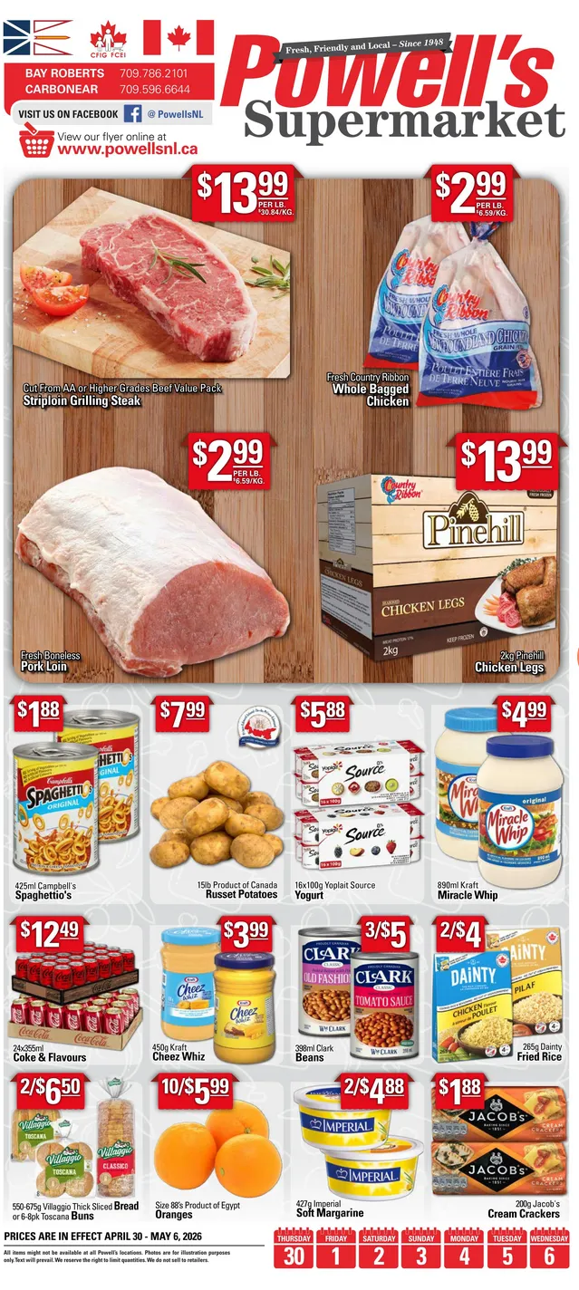 Powell's Supermarket  from April 30 to May 6 2026 - flyer page 1