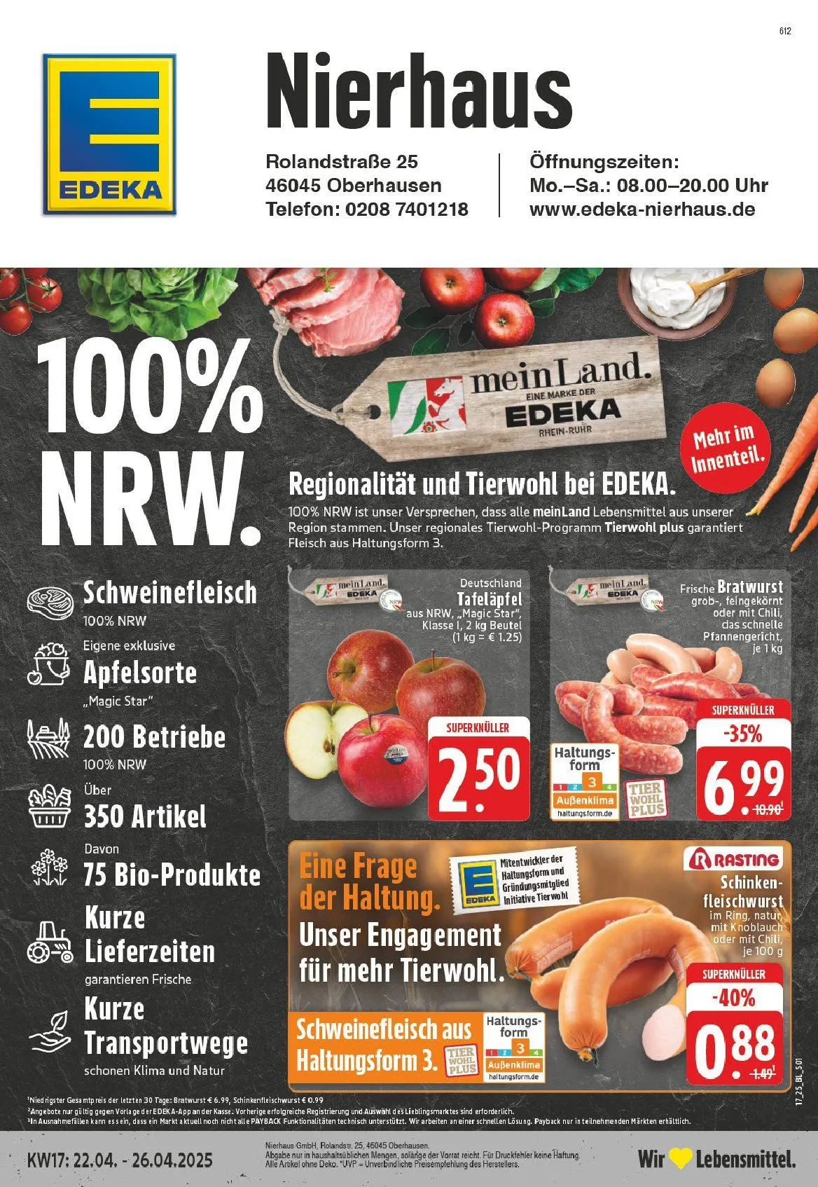 Edeka Prospekt von 21. April bis 26. April 2025 - Prospekt seite 1