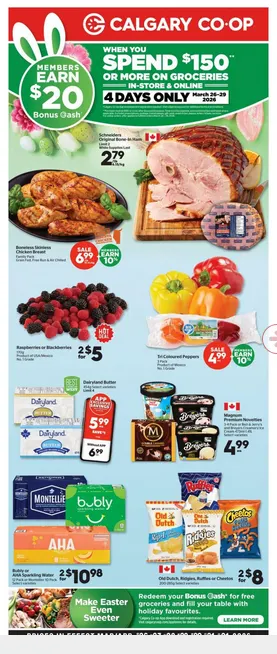 Calgary Co-op Sales from March 26 to April 1 2026 - flyer page 1
