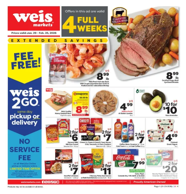 Weekly ad Weis Sales from January 29 to February 25 2026 - Page