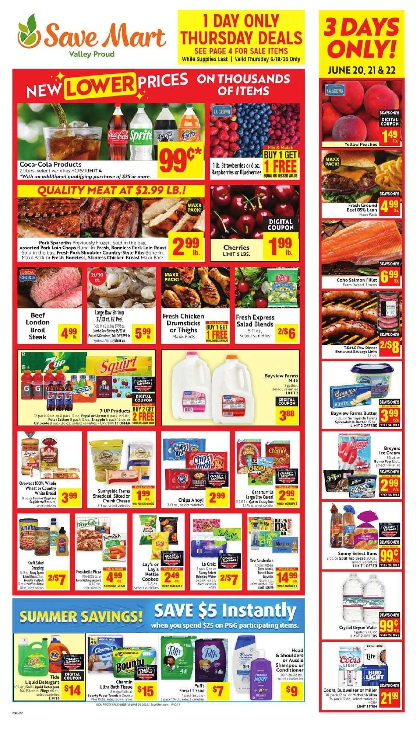 Weekly ad Save Mart Deals from June 18 to June 24 2025 - Page 1