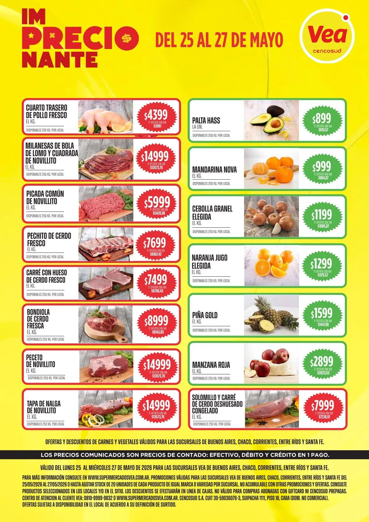 Ofertas de Vea Ofertas 25 de mayo al 27 de mayo 2026 - Página 1 del catálogo